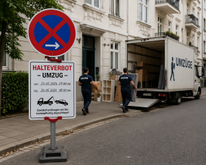 Einrichten iner Halteverbotszone in Nürnberg