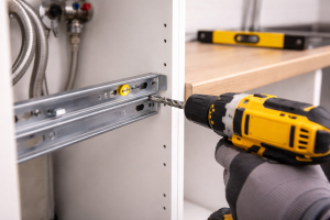 Aufbau von Küchen mit dem Nürnberger Möbeltaxi